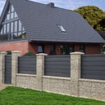 Panou gard cu profil Modern Plus dublu vopsit