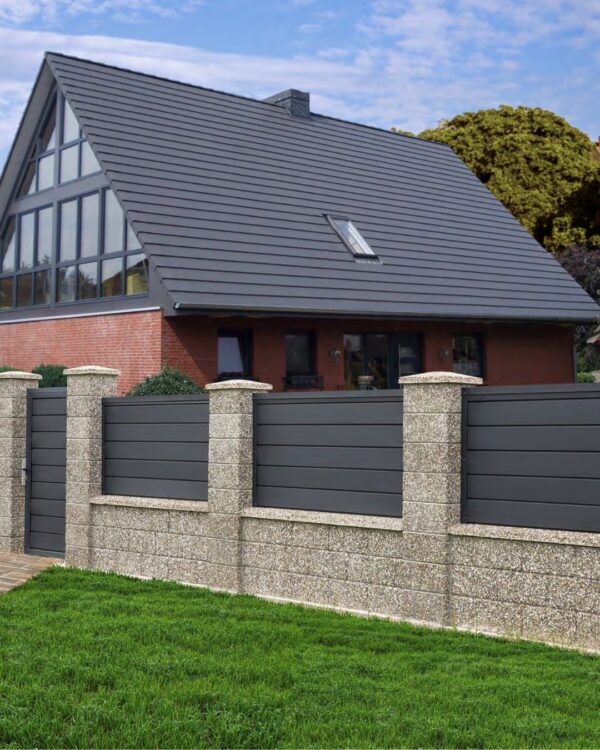 Panou gard cu profil Modern Plus dublu vopsit - imagine 1