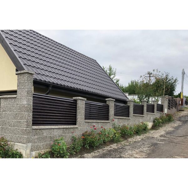 Panou gard cu jaluzele imitație lemn - imagine 4