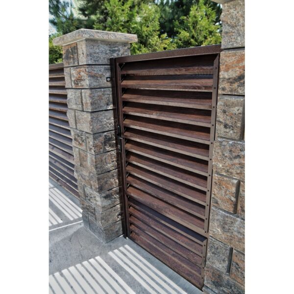 Panou gard cu jaluzele imitație lemn - imagine 7