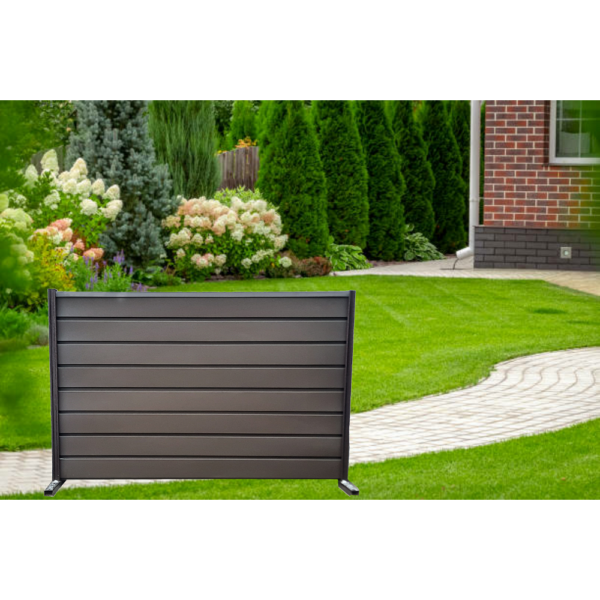 Ștacheți orizontali Modern Mat Vopsiți pe o parte - imagine 33