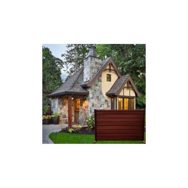 Ștacheți orizontali Modern Mat Vopsiți pe o parte - imagine 35