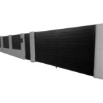 Ștacheți orizontali Modern Mat Vopsiți pe o parte - imagine 24