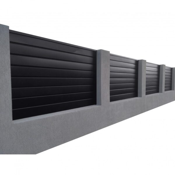 Ștacheți orizontali Modern Mat Vopsiți pe o parte - imagine 25