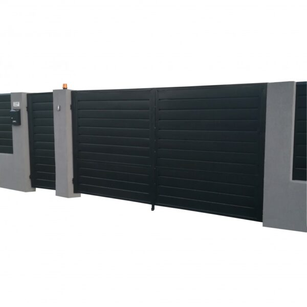 Ștacheți orizontali Modern Mat Vopsiți pe o parte - imagine 26