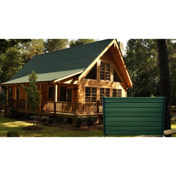 Ștacheți orizontali Modern Mat Vopsiți pe o parte - imagine 22