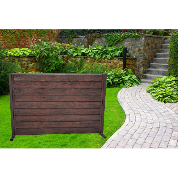 Ștacheți orizontali Modern Plus 0,60 mm Imitație lemn - vopsiți pe ambele părți - imagine 5