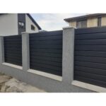 Ștacheți orizontali Modern Mat Vopsiți pe o parte - imagine 36