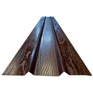 Temelie gard imitație lemn cu două striații