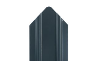 Ștacheți de gard ascuțiți vopsiți pe o parte Lucios