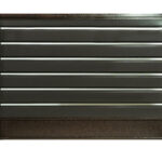 Panou gard cu profil Modern Plus cu spațiu între lamele