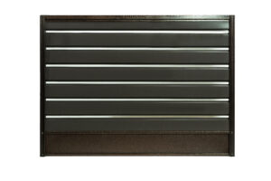 Panou gard cu profil Modern Plus cu spațiu între lamele