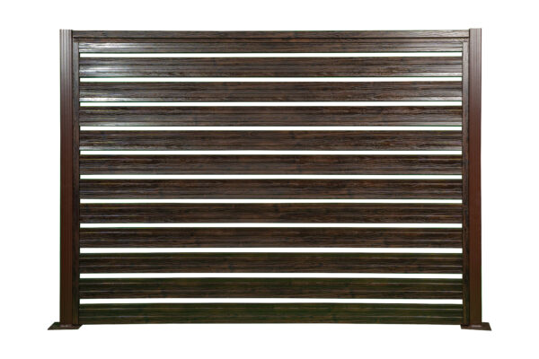 Panou ștacheți orizontali Terra imitație lemn (2 m lungime) - imagine 1