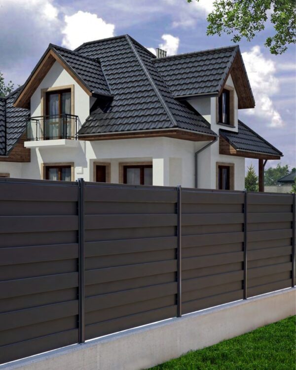 Panou de gard metalic Marsilia Lucios/Mat - imagine 1