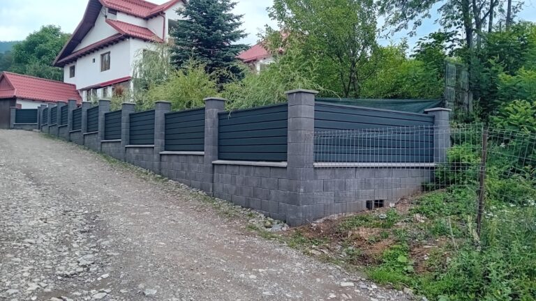 Gard metalic Modern din tabla